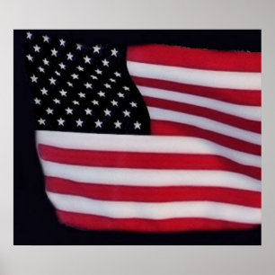 USA flagga-utskrift Poster