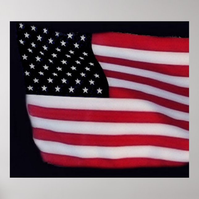 USA flagga-utskrift Poster (Framsidan)