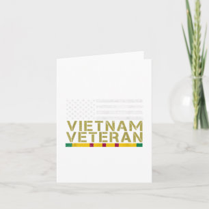 USA flagga Vietnam Veteran - Gamle Man Vietnam Kri Kort