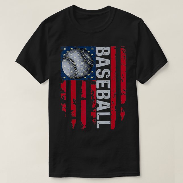 USA flagga Vintage Pappa Mamma Tee (Design framsida)