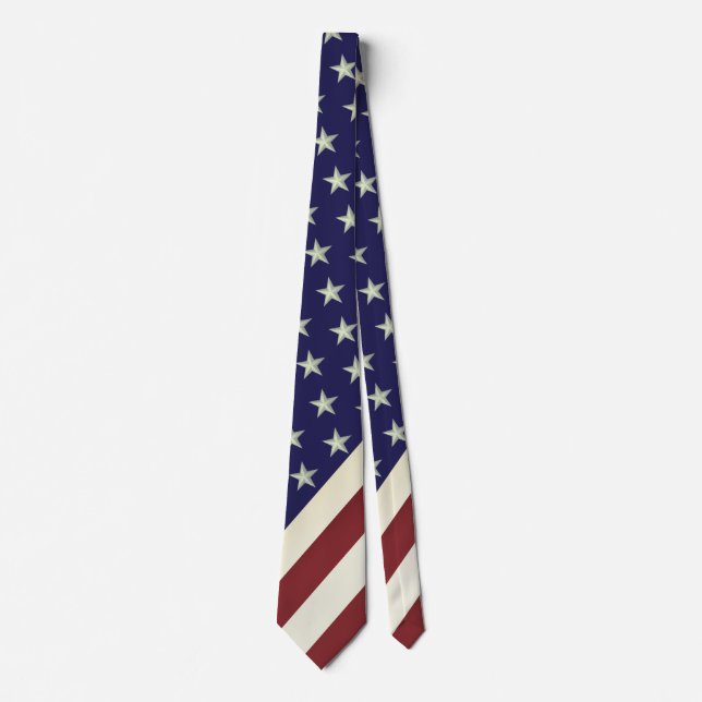 USA Flagga Vintageinspirerad Slips (Framsida)