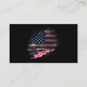 USA-flagga Visitkort