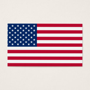 USA flagga Visitkort