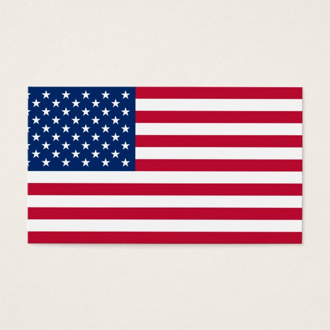 USA flagga Visitkort (Framsidan)