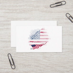 USA-flagga Visitkort