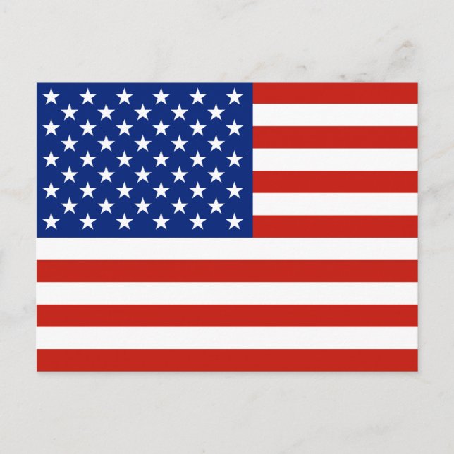 USA flagga Vykort (Framsida)