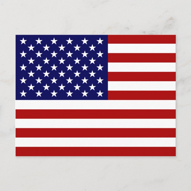 USA flagga Vykort (Framsida)