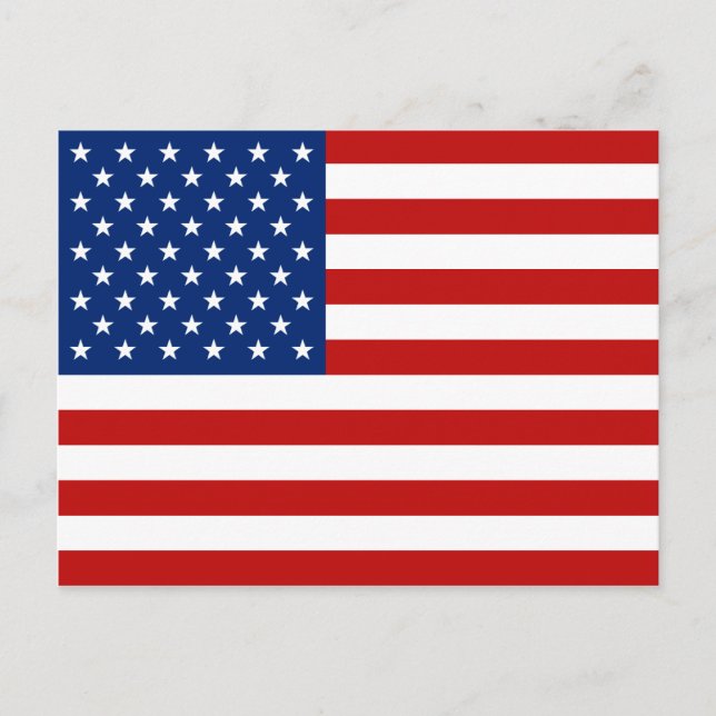 USA flagga vykort (Framsida)