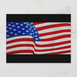 USA flagga Vykort