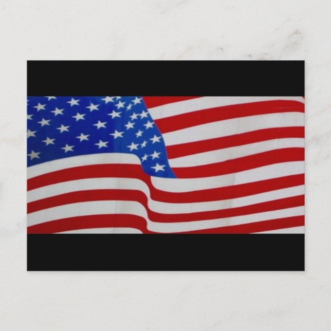 USA flagga Vykort (Framsida)