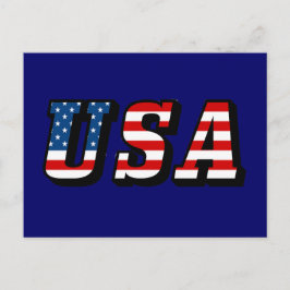 USA flagga-vykort Vykort