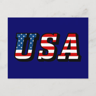 USA flagga-vykort Vykort
