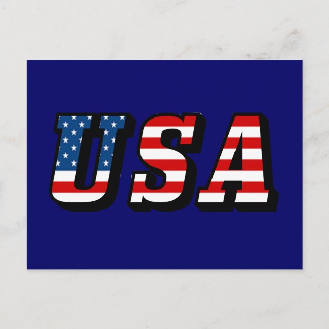 USA flagga-vykort Vykort (Framsida)