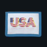 USA flagga Wallet - Patriotic<br><div class="desc">USA flagga-plånböcker - USA - Flagga - Patriotiskt - independence day - 4:e juli - Anpassade - Välj / lägg till din unika text / Färg / bild - Gör din Speciella gåva - Ändra storlek och flytta eller ta bort och lägg till inslag / bild med anpassning av verktyg....</div>