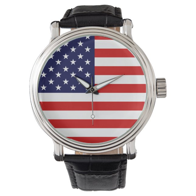 USA flagga Watch Armbandsur (Framsida)