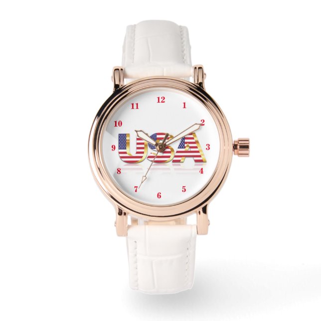 USA flagga Watch Armbandsur (Framsida)