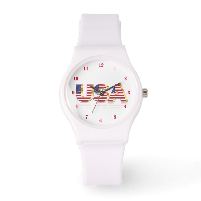 USA flagga Watch United States of America Armbandsur (Framsida)
