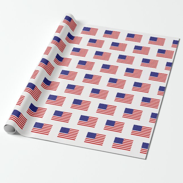 USA flagga wpcent Presentpapper (Utrullad)