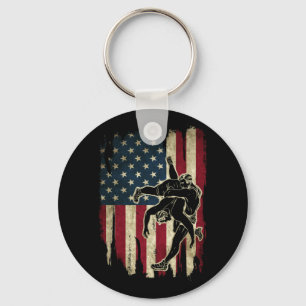 USA flagga Wrestling American Flagga Wrestling Wre Nyckelring