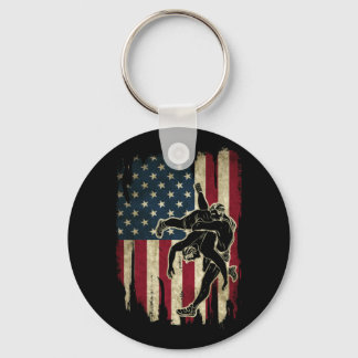 USA flagga Wrestling American Flagga Wrestling Wre Nyckelring