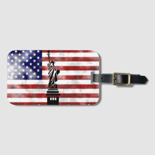 USA flaggafrihetsgudinnan Bagagebricka