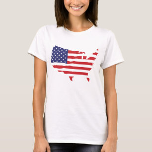 USA flaggakarta T Shirt