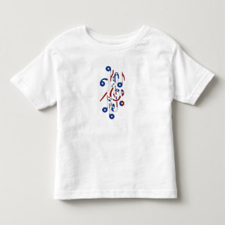 USA flaggamusik noter Tee