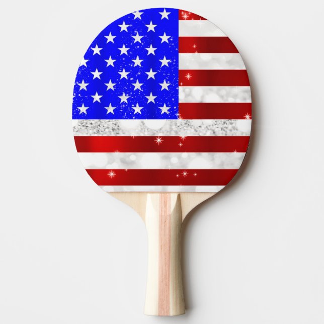 USA-flaggan Pingisracket (Framsidan)