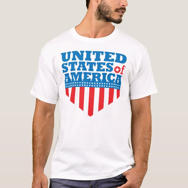 USA flaggan skyddar - 02 T-shirt (Framsida)