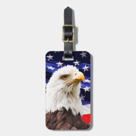 USA flaggaörn Bagagebricka