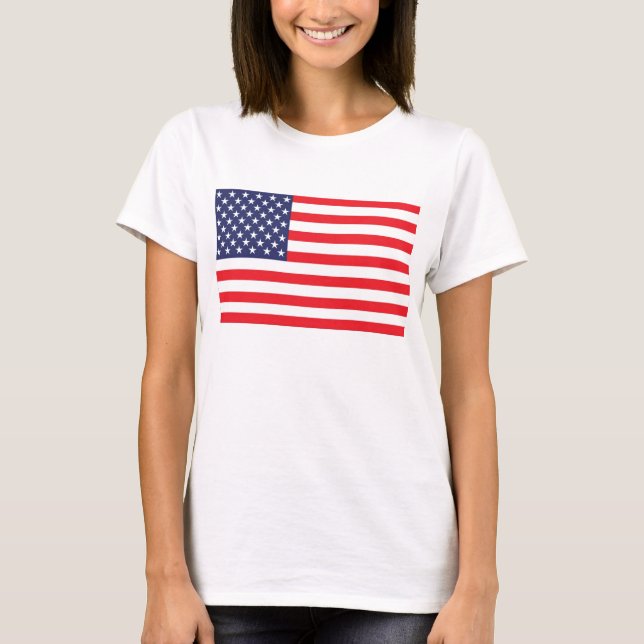 USA flaggaT-tröja Tröja (Framsida)