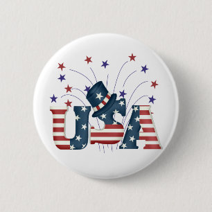 USA flaggatext Knapp