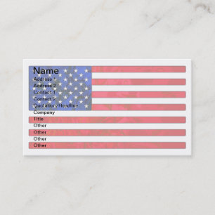 USA FLAGGAvisitkortar Visitkort