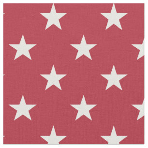 USA flaggavitstjärnor på den röda flagga Tyg