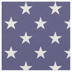 USA flaggavitstjärnor på flaggablått Tyg