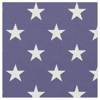 USA flaggavitstjärnor på flaggablått Tyg