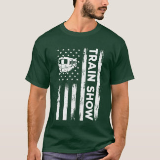 USA Flagrain Show America Modelrains vän T Shirt