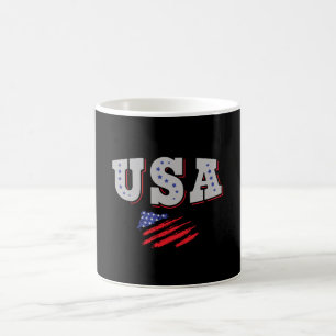 USA: Fläkt Jersey Shirt American Flagga Kaffemugg