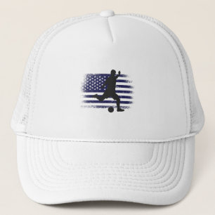 USA: Fläkt Jersey Shirt American Flagga Keps