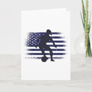 USA: Fläkt Jersey Shirt American Flagga Kort