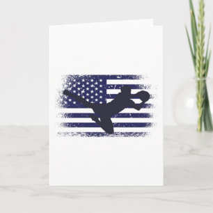USA: Fläkt Jersey Shirt American Flagga Kort
