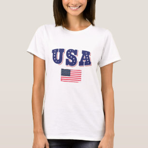 USA: Fläkt Jersey Shirt American Flagga T