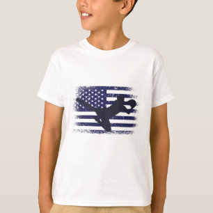 USA: Fläkt Jersey Shirt American Flagga T