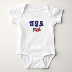 USA: Fläkt Jersey Shirt American Flagga T