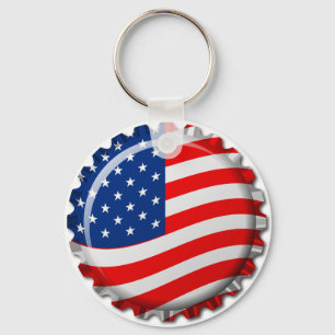 USA Flaska Cap Nyckelring