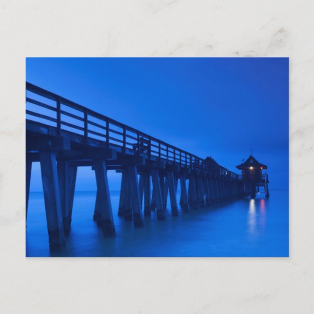 USA, Florida, Gulf Coast, Naples, Naples Pier Vykort (Framsida)