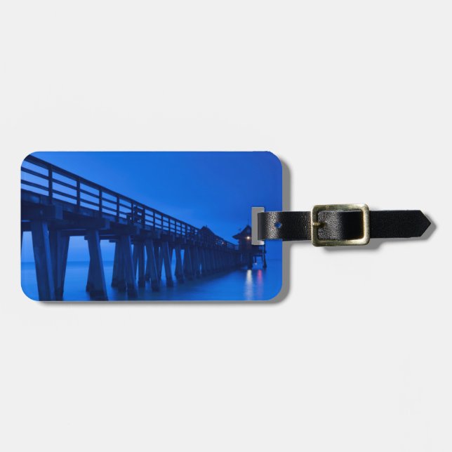 USA, Florida, Gulfkusten, Naples, Naples Pier Bagagebricka (Horisontell Framsida)