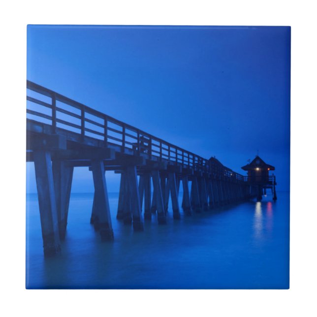 USA, Florida, Gulfkusten, Naples, Naples Pier Kakelplatta (Framsidan)