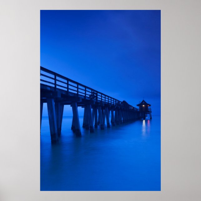 USA, Florida, Gulfkusten, Naples, Naples Pier Poster (Framsidan)