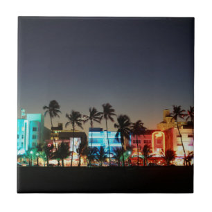 USA, Florida, Miami Beach, Ocean Drive, Art Deco Kakelplatta